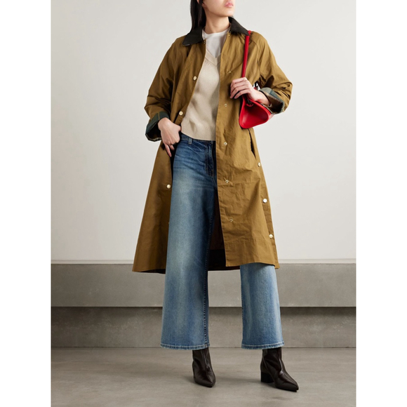 Barbour Waxed Cotton Trench Coat – Classic Heritage – Size US 4 - Picture 2 of 12